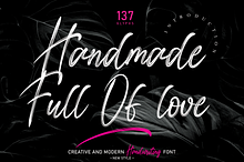 Handmade Full Of love | Script Font