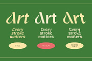 CS Carline – Art Nouveau Font, a Sans Serif Font by Craft Supply Co. (Thumbnail 2 of 8)