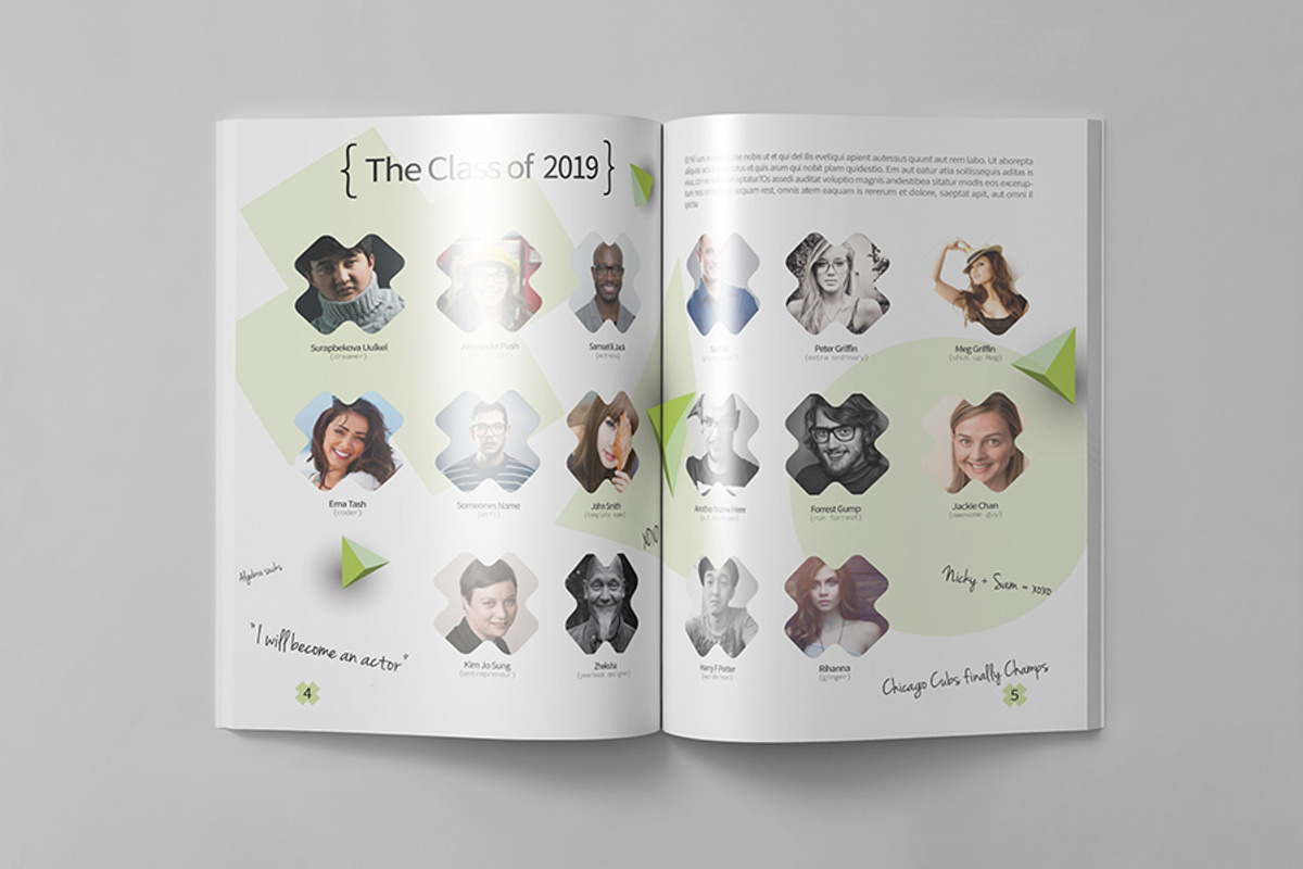 Geometrical Yearbook, a Templates & Theme by zheksha (Photo 8 of 17)