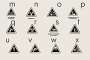 Warning Signs Dingbats Font, a Symbol Font by Minimalartstudio (Thumbnail 7 of 8)