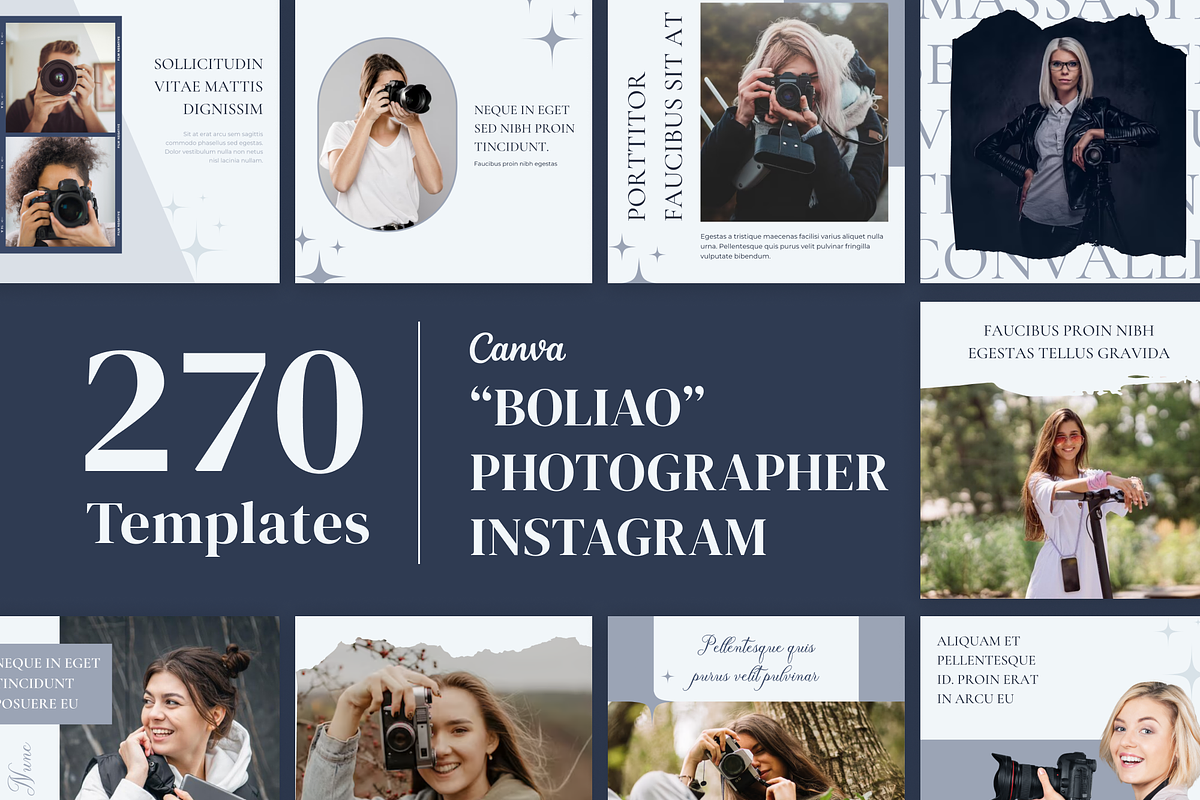 Bolari Canva Social Media Templates, a Social Media Template by VeliusCreativeStudio (Photo 1 of 9)