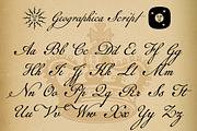 Geographica Script, a Script Font by Three Islands Press (Thumbnail 5 of 5)