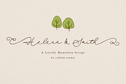 Helena and Smith | A Lovely Script, a Script Font by Colllab Studio (Thumbnail 1 of 14)