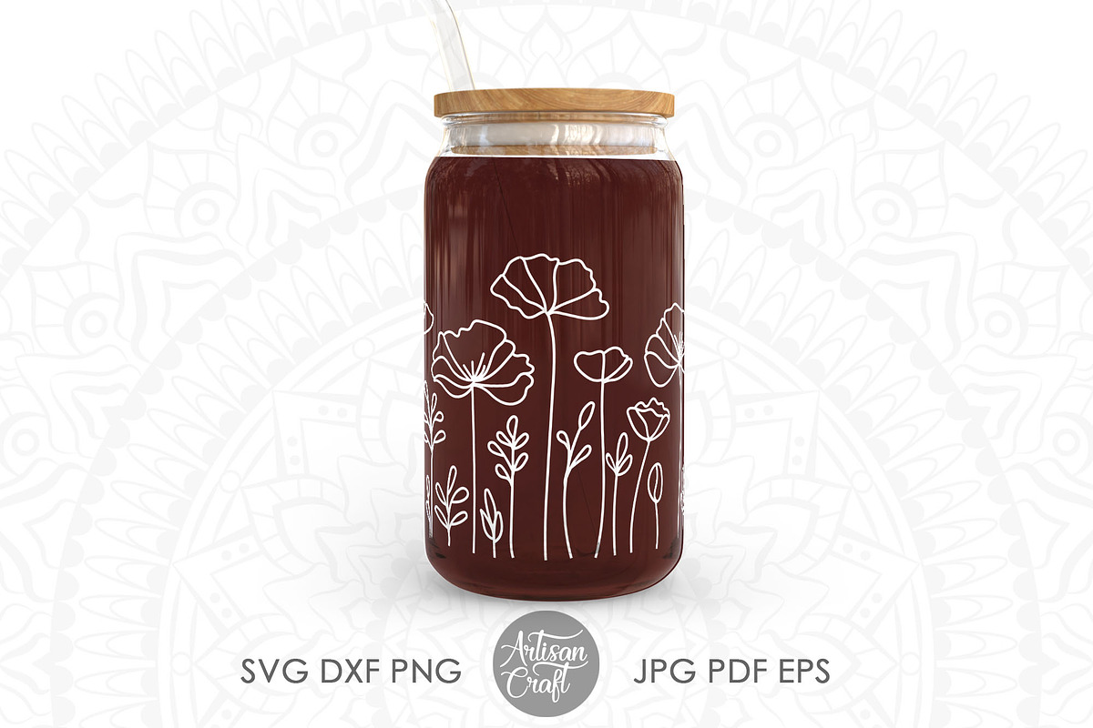 Wildflower SVG, poppy flower, an Object Graphic by Artisan Craft (Photo 4 of 4)