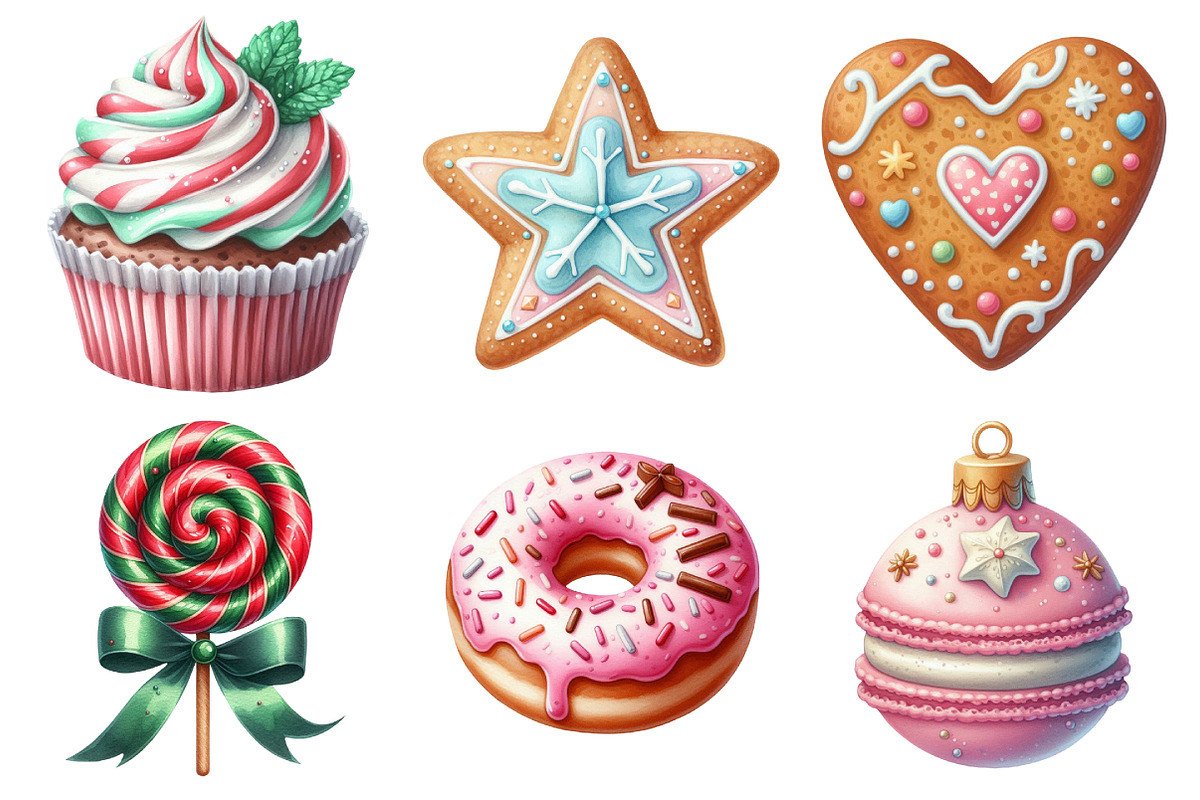 Sweet Christmas Clipart Bundle, an Illustration by Daily.Designs (Photo 5 of 5)