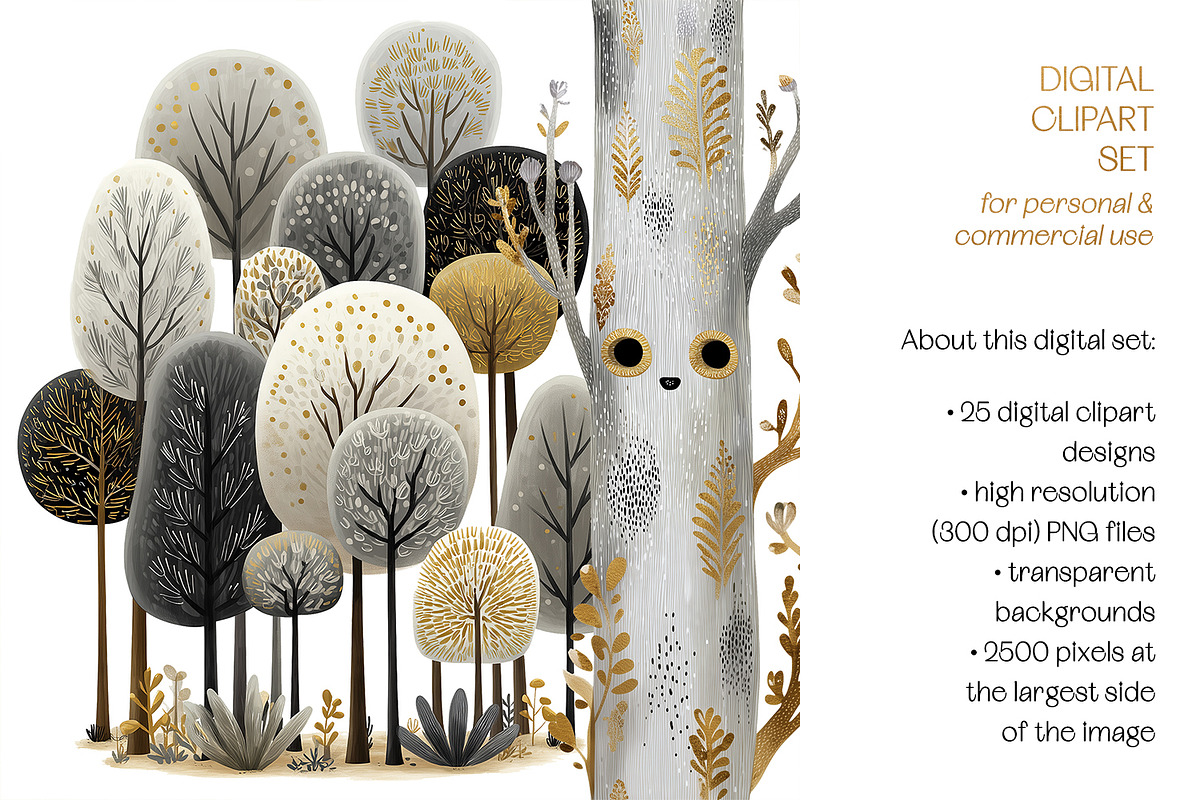 Golden Kingdom Storybook Clipart, a Decorative Illustration by The Dutch Lady Designs (Photo 9 of 10)
