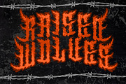 AlesA Modern Metal Horror Font, a Blackletter Font by dansdesign (Thumbnail 2 of 7)
