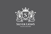 Silver Lions - Letter S Shield Logo, a Branding & Logo Template by ashenterprise (Thumbnail 2 of 3)