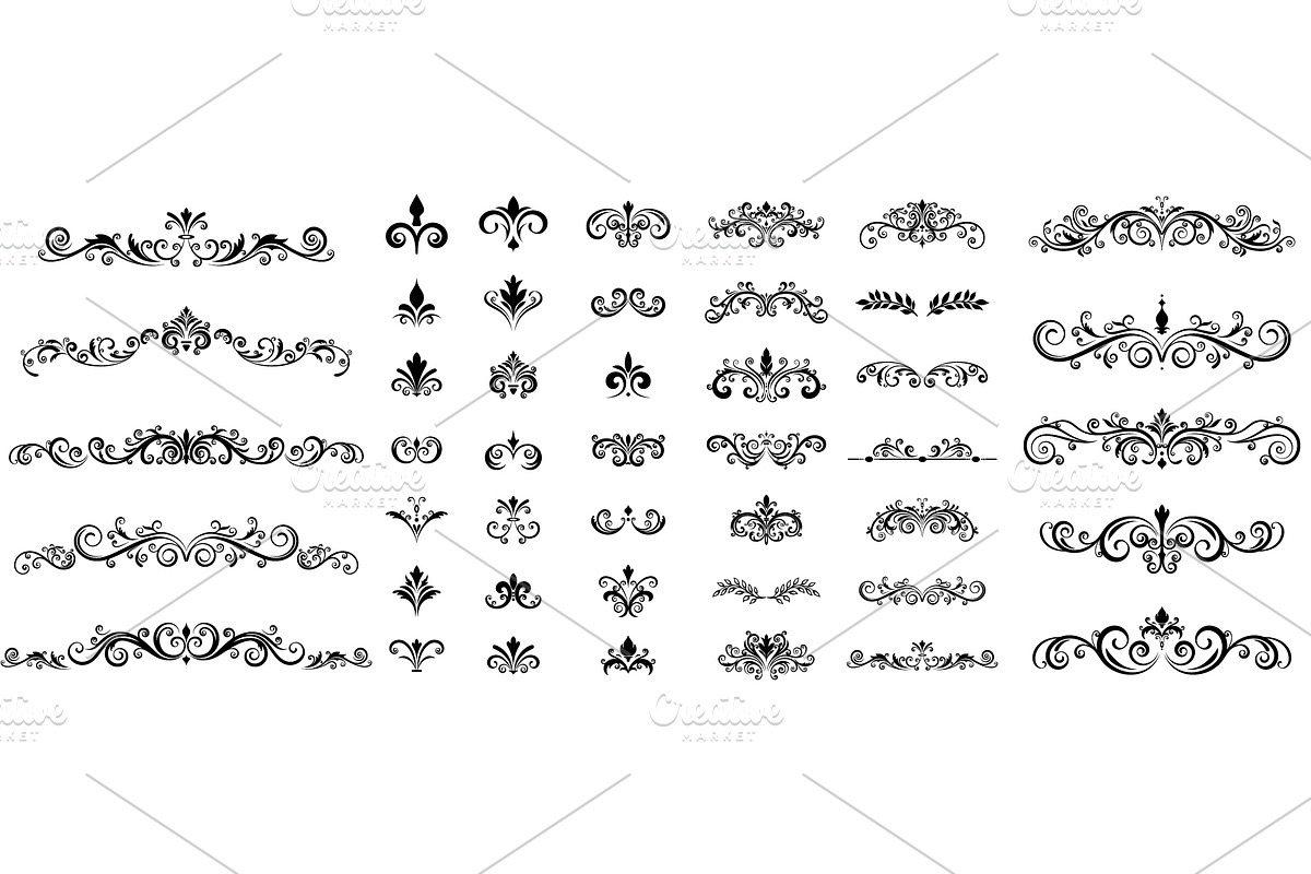 Vintage ornamental dividers, a Decorative Illustration by Yayasya (Photo 2 of 3)