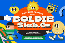 Boldie Slab Font Width