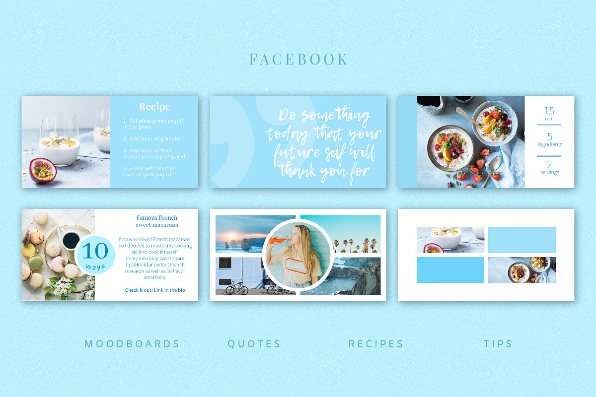 Blue | Facebook post templates pack, a Social Media Template by Nassiie (Photo 2 of 5)