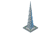 Burj Khalifa - Isometric 3D - PNG, an Object Illustration by Nurlan's shop (Thumbnail 2 of 3)