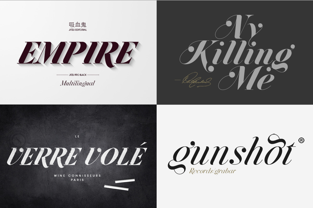 Jitzu Font Family, a Serif Font by Anthony James (Photo 9 of 9)