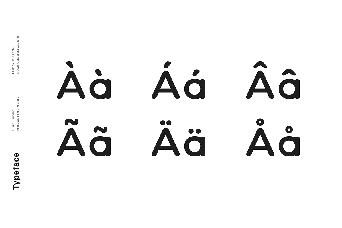 Quinn Rounded - A minimal sans serif, a Sans Serif Font by Cassandra Cappello (Photo 4 of 6)