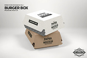 Burger Box Packaging Mockup, a Packaging Mockup by INCDesign (Thumbnail 4 of 5)