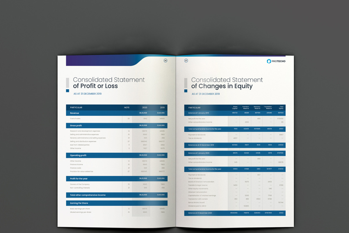 Annual Report, a Brochure Template by xnorpix (Photo 24 of 25)