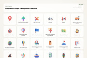 3D Map & Navigation Icons, an Emoji Icon by River Visual (Thumbnail 2 of 5)
