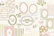 Natural Frames, Backgrounds, Pattern, a Pattern Graphic by Cozy pattern shop (Thumbnail 4 of 12)