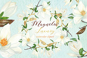 Magnolia white luxury illustrations, an Illustration by LABFcreations (Thumbnail 3 of 5)