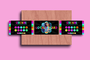 Neon Loyalty Card Template