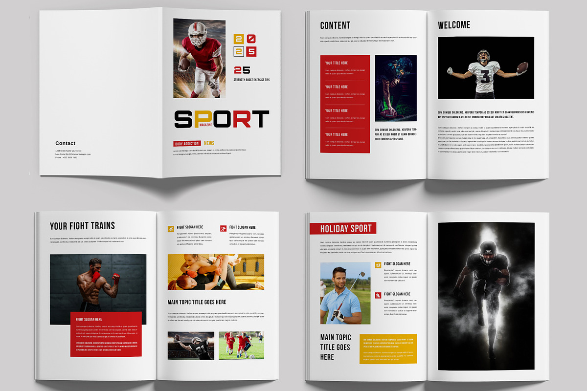 Sport Magazine Template