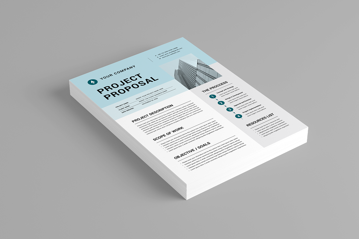 Project Proposal, a Stationery Template by Leaflove (Photo 2 of 5)