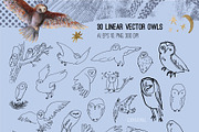 Magic owls: 280 elements for design, an Animal Illustration by Shusha Guna Art (Thumbnail 3 of 23)