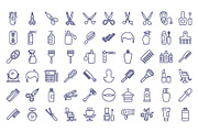 Hair Salon Vector Icon | AI | SVG, a Solid Icon by Vector Portal (Thumbnail 4 of 4)