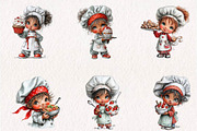 cute-little-chef-clipart, a Seasonal Illustration by CreationArt (Thumbnail 2 of 7)