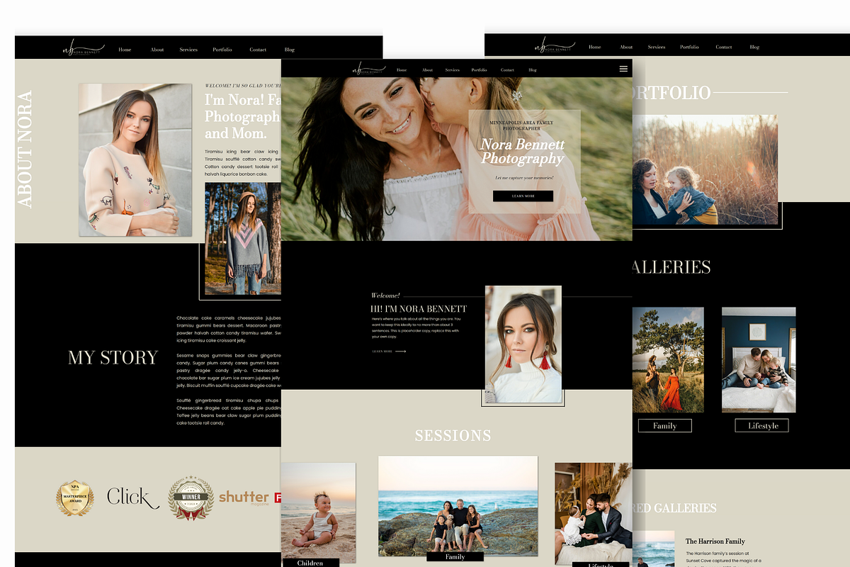 Showit Photography Website Template, a WordPress Template by Sara Martin Designs (Photo 4 of 6)