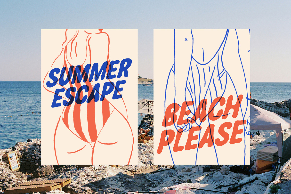 ALOHA WAVES Playful Retro Font, a Handwritten Font by supfonts (Photo 4 of 9)