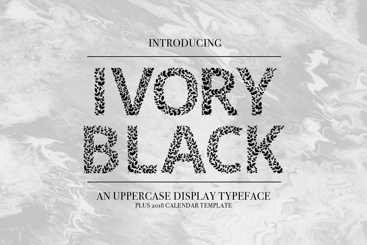 Ivory Black Display Font