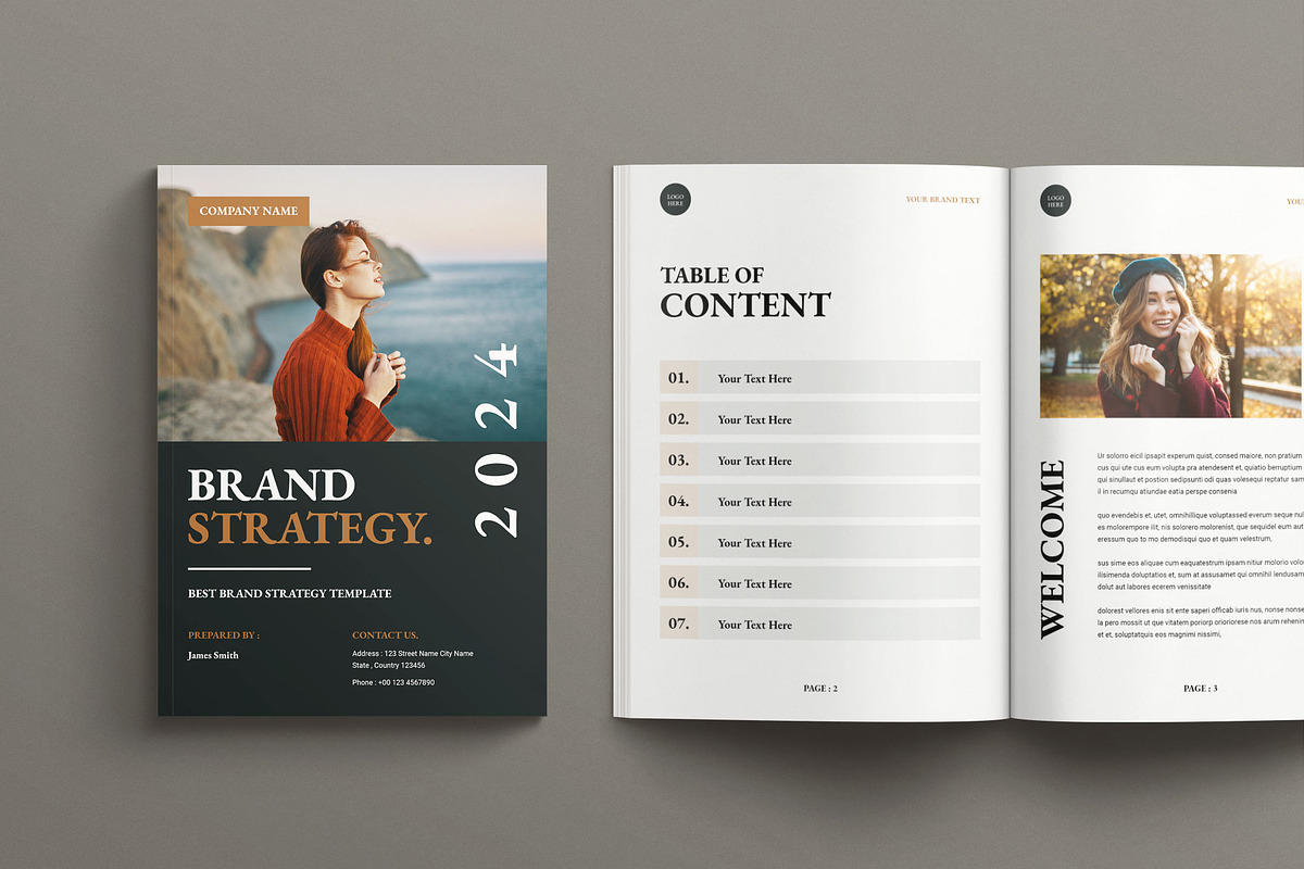 Brand Strategy Template, a Brochure Template by RsmBoutique2021 (Photo 2 of 5)