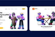 Coffee Culture: 3D Character Illustr, a Characters & Person 3D Model by orenjidesign (Thumbnail 6 of 8)