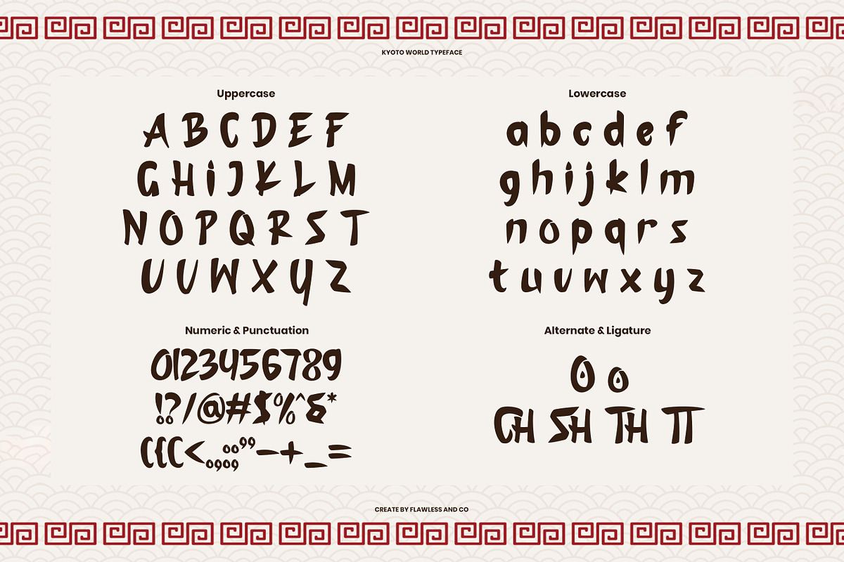 Kyoto World - Japanese Style Font, a Font by Flawless And Co (Photo 10 of 10)