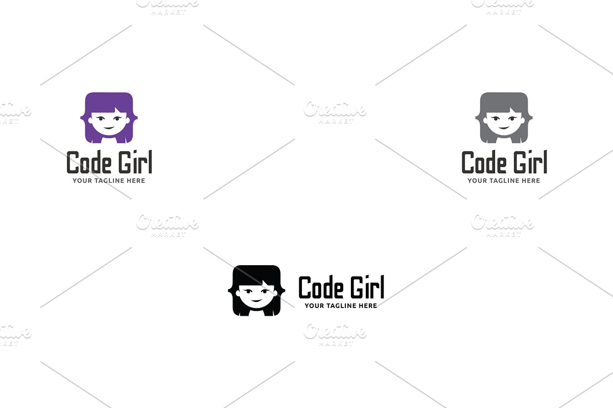 Code Girl Logo, a Branding & Logo Template by Martin-Jamez (Photo 3 of 3)