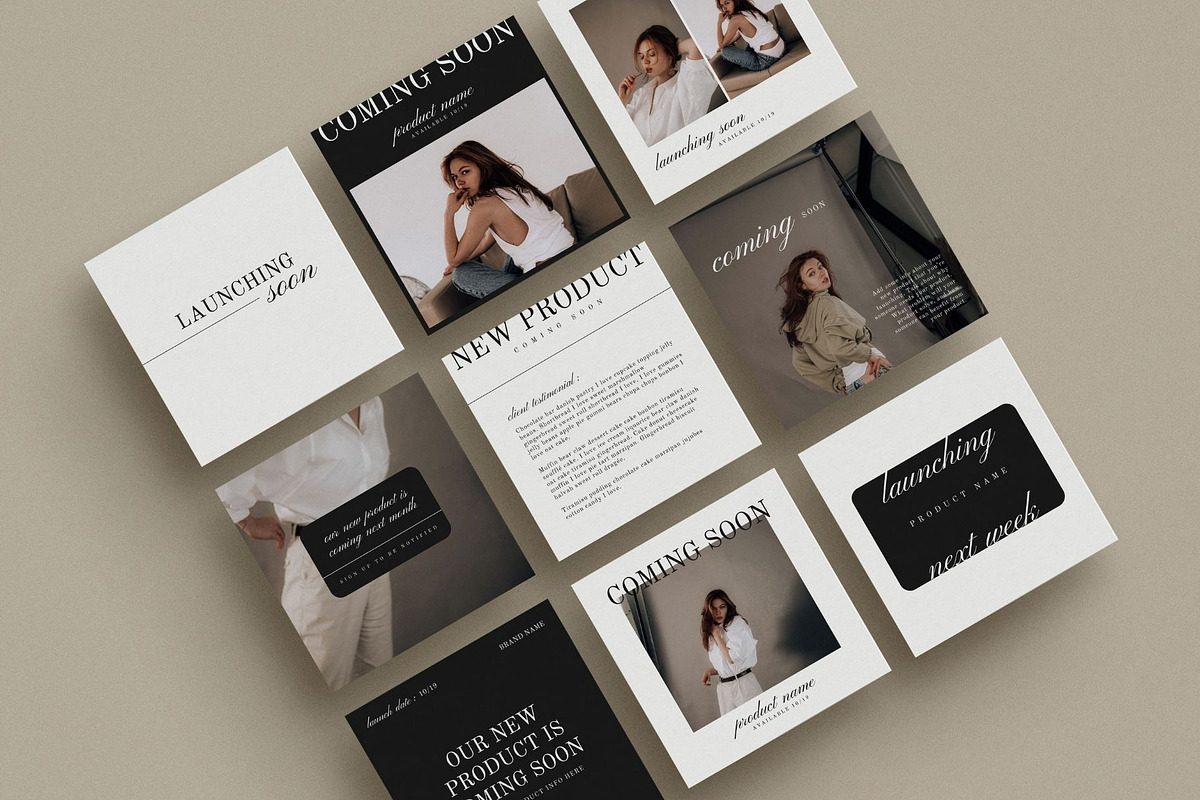 Launch Graphics Instagram Templates, a Marketing Template by Blush Created (Photo 8 of 15)
