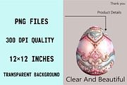 Happy Easter Egg Clipart Bundle., an Illustration by SVGArt (Thumbnail 3 of 8)