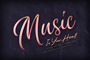 Rose Gold Text Effects, a Layer Style Add-On by Andrew Skoch Design (Thumbnail 8 of 9)