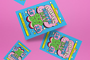 Colourful Teen Birthday Invitation, a Flyer Template by graphicook (Thumbnail 2 of 4)