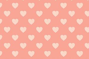 Luscious Hearts Patterns & Brushes