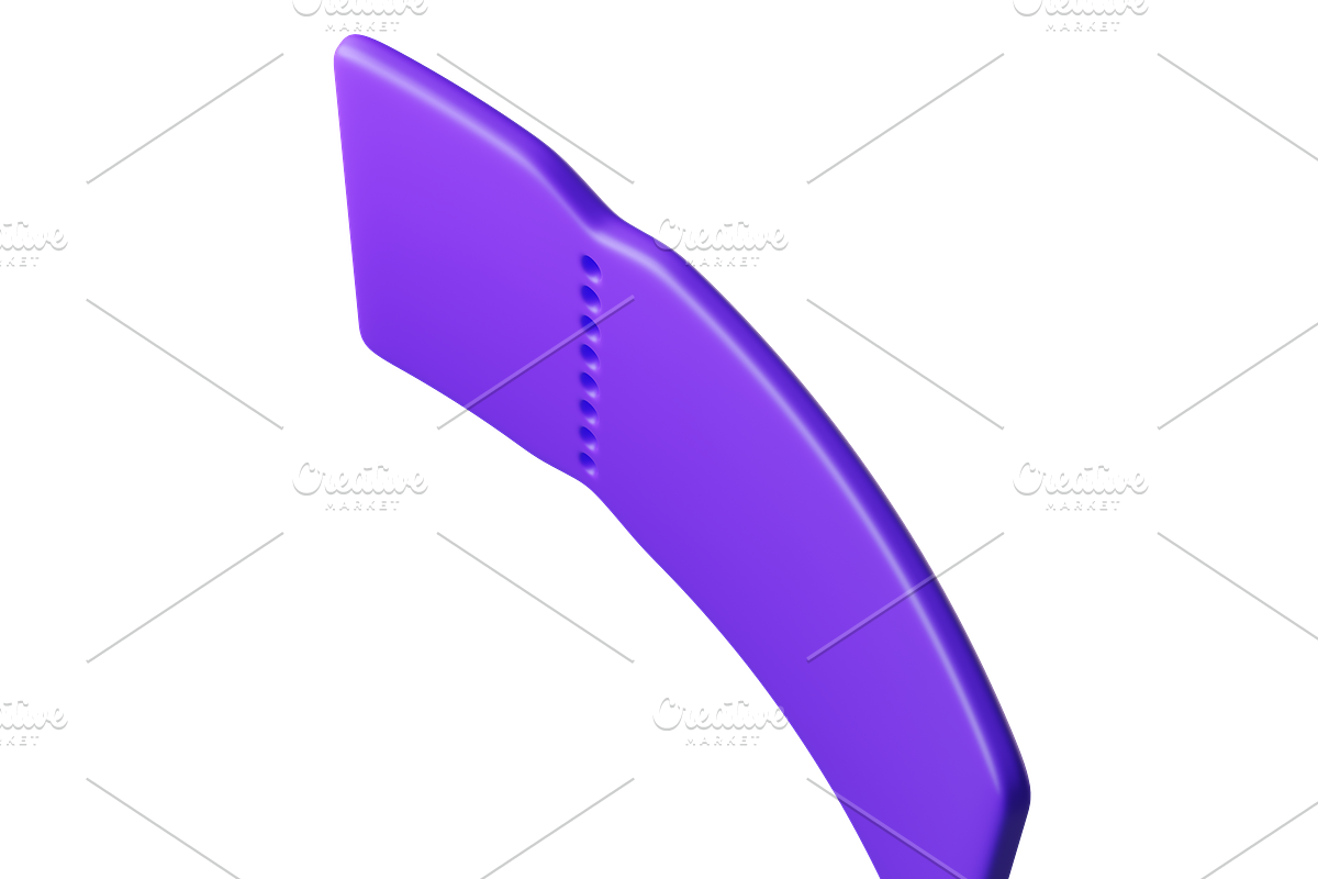 Flying purple 3D discount coupon, an Object 3D Model by Hannet (Photo 7 of 8)