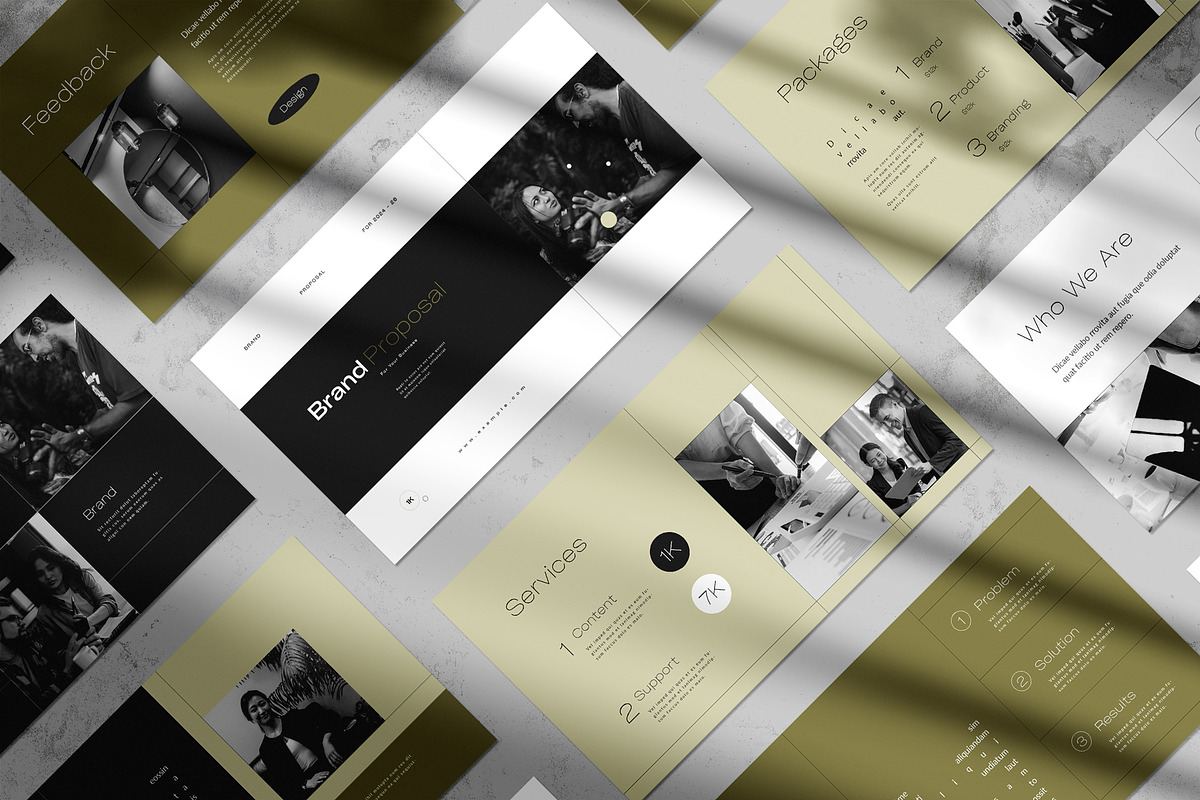 Brand Proposal PowerPoint, a Presentation Template by White Graphic (Photo 7 of 7)
