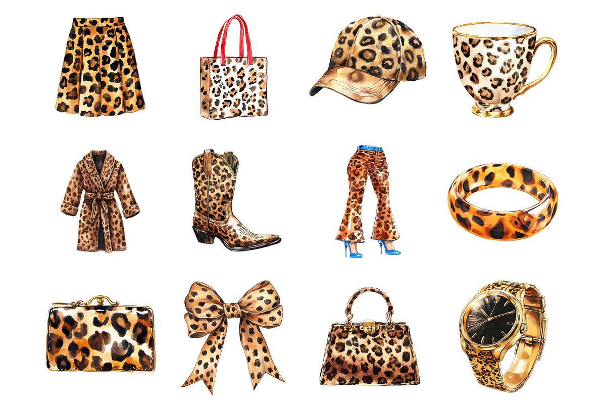 Leopard Print Fashion Clipart, a Seasonal Illustration by Design Market (Photo 5 of 5)