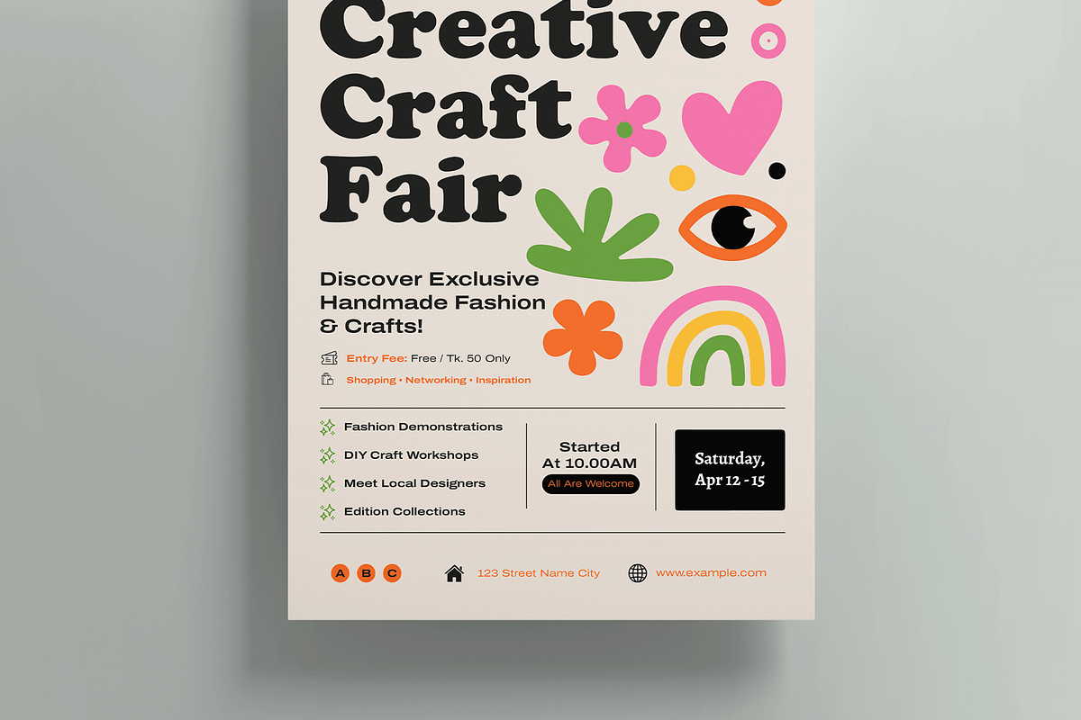 Creative Craft Fair, a Flyer Template by MightyDesign (Photo 3 of 8)