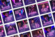 Neon Party Rave Promotion Instagram, a Social Media Template by peterdraw (Thumbnail 4 of 9)