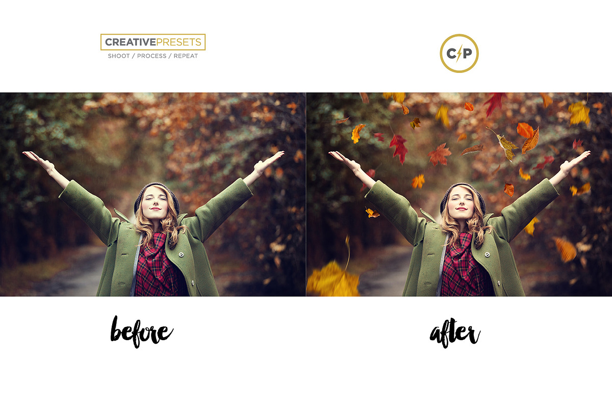 +83 Autumn Leaves Overlays, a Layer Style Add-On by CreativePresets.com (Photo 8 of 16)