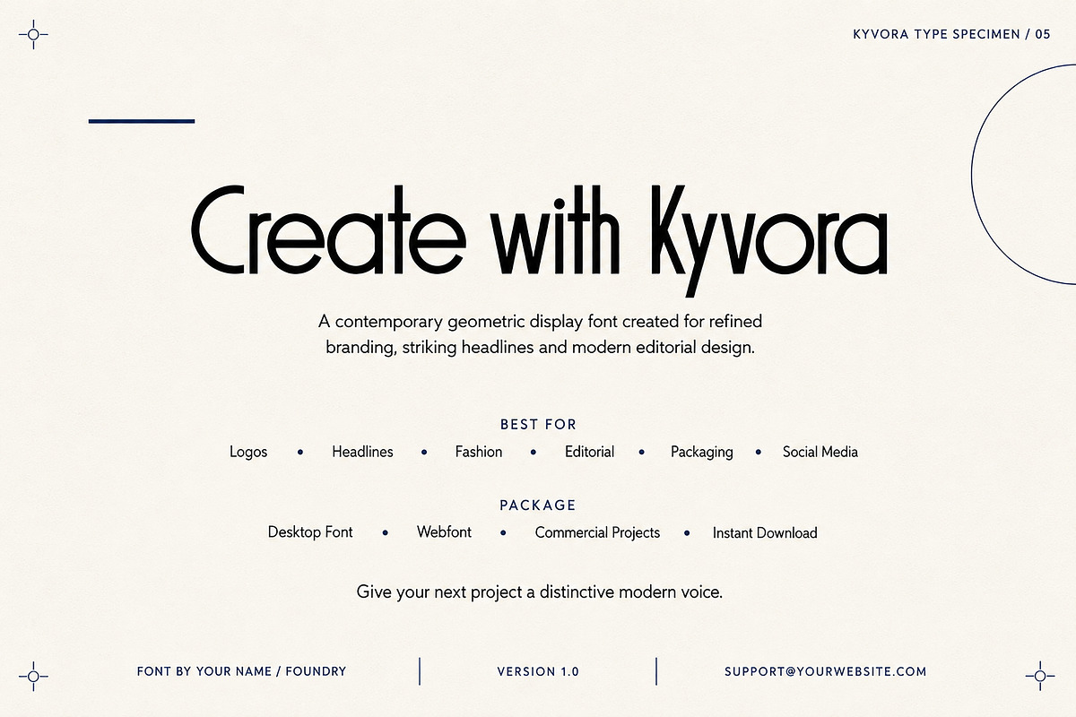 Kyvora – Modern Display Font, a Serif Font by Wow Magic (Photo 6 of 6)