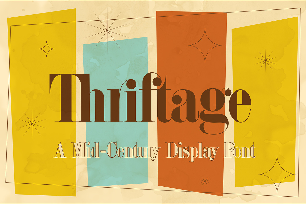 Thriftage Font + Extras, a Serif Font by Jordan Wilson (Photo 1 of 9)
