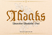 Chameton - Decorative Blackletter, a Blackletter Font by Dhabee (Thumbnail 12 of 15)